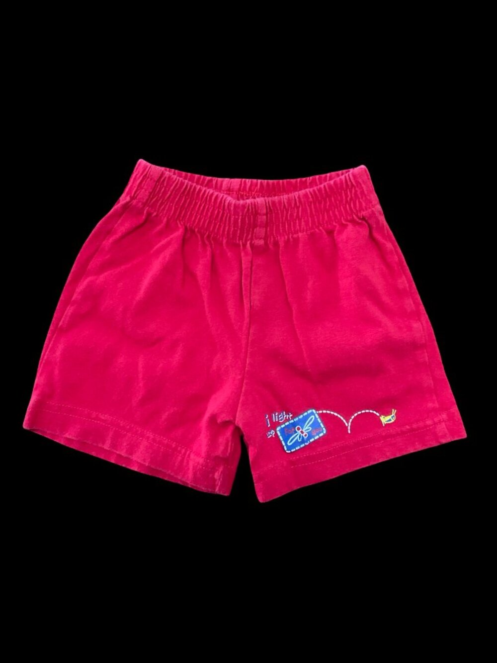 🌻10/$25 - Red Shorts w/ Insect Graphic